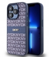 DKNY Textured Tonal Stripe Back Case - iPhone 15 Pro (6.1") Blauw