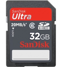 Sandisk 32GB Ultra II SDHC Class 6 High Performance (20MB/s 133x)