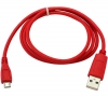 MicroUSB Laad en Data Kabel / Sync Charge Cable - Rood (90 cm)