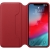 Apple Leather Book Case - Apple iPhone X (5,8'') - Berry
