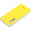 Rock Elegant Shell Flip / Book Case voor Apple iPhone 5C - Geel