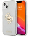 Guess 4G Logo Glitter TPU Apple iPhone 13 Mini (5.4") Transparant