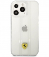 Ferrari 3D Stripes Back Case iPhone 13 Pro Max (6.7") Transparant
