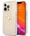 Guess 4G Logo Glitter TPU - Apple iPhone 13 Pro (6.1") - Goud