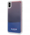 Guess Liquid Glow in the Dark BackCase iPhone XS Max (6.5") Blauw