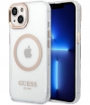 Guess Translucent MagSafe Back Case iPhone 14 Plus (6.7") - Goud