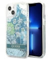 Guess Flower Liquid Glitter Case - iPhone 13 Mini (5.4") - Groen