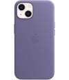 Apple Leren Back Cover met MagSafe Apple iPhone 13 - Blauweregen