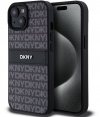 DKNY Textured Tonal Stripe Back Case iPhone 15 Plus (6.7") Zwart