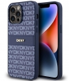 DKNY Textured Tonal Stripe Back Case - iPhone 15 Pro Max - Blauw