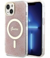 Guess 4G MagSafe Back Case voor Apple iPhone 15 (6.1") - Roze