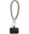 Guess 4G Hand Strap Saffiano Chain met 4G Charm - Zwart