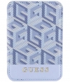 Guess G-Cube PU Leather Pasjes houder voor Apple MagSafe - Blauw