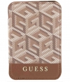 Guess G-Cube PU Leather Pasjes houder voor Apple MagSafe - Bruin