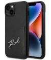 Karl Lagerfeld Signature Back Case Apple iPhone 14 (6.1") - Zwart