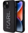 Karl Lagerfeld 3D Glitter Back Case - iPhone 15 Plus (6.7") Zwart