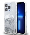 DKNY Liquid Glitter Arch Back Case - iPhone 14 Pro (6.1") - Wit