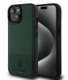 U.S. Polo Double Horse Mesh Back Cover - iPhone 15 (6.1") - Groen