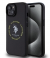 U.S. Polo Printed Round Back Cover - iPhone 15 (6.1") - Zwart