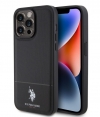 U.S. Polo Double Horse Mesh Back Case iPhone 15 Pro (6.1") Zwart