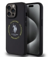U.S. Polo Printed Round Back Case iPhone 15 Pro Max (6.7") Zwart