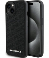 Karl Lagerfeld Quilted Pattern Back Case - iPhone 15 (6.1") Zwart