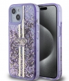 Guess Liquid Glitter Back Case - Apple iPhone 15 (6.1") - Paars