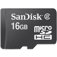Sandisk 16GB MicroSDHC Kaart (MicroSD Card, T-Flash)