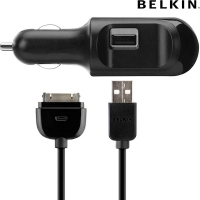 Belkin Auto Car Charger + USB Sync Charge Cable Apple iPad (10W)