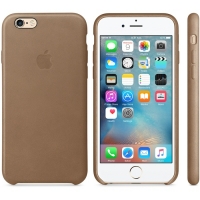 Originele Apple Hard Cover echt leer Bruin voor Apple iPhone 6/6S