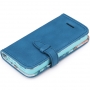 Rock Peace Book Case / Flip Cover Apple iPhone 5 / 5S - Blauw