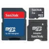 Sandisk 2GB MicroSD Mobile Memory Kit, incl SD en MiniSD adapters