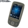 PDAIR Silicone Protective Case voor HTC Touch 3G - Grey (Black)