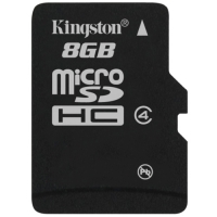 Kingston 8GB MicroSD Class 4 met SD-Adapter (MicroSDHC, SDC4/8GB)