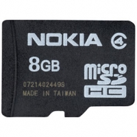 Nokia 8GB MicroSD MU-43 Class 4 + SD-Adapter (MicroSDHC, 02720D0)