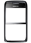 Originele Front Cover voor Nokia E71 - Zwart / Black Steel