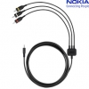 Nokia CA-92U Video TV Out Cable / Videokabel - 2,5 mm naar 3x RCA
