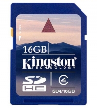 Kingston 16GB Secure Digital Card Class 4 (SDHC-Kaart) | SD4/16GB