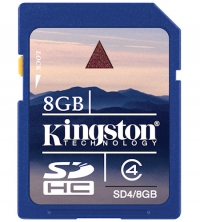 Kingston 8GB Secure Digital Card Class 4 (SDHC-Kaart) | SD4/8GB