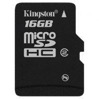 Kingston 16GB MicroSD zonder SD-Adapter (MicroSDHC, SDC2/16GBSP)