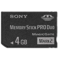 Sony 4GB Memory Stick Pro Duo Mark2 - MS-MT4G