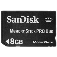 Sandisk 8GB Memory Stick Pro Duo for Sony Products - SDMSPD-8192
