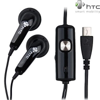 HTC HS S200 Stereo Headset met Microfoon en Volume Control Black