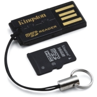 Kingston 16GB MicroSDHC Class 4 met MicroSD USB Reader Gen 2