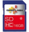 MaxFlash 16GB Secure Digital Card Class 6 (SDHC-Kaart)