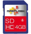 MaxFlash 4GB Secure Digital Card Class 6 (SDHC-Kaart)