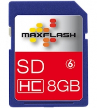MaxFlash 8GB Secure Digital Card Class 6 (SDHC-Kaart)
