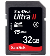 Sandisk 32GB Ultra SDHC Class 6 High Performance (30MB/s, 200x)