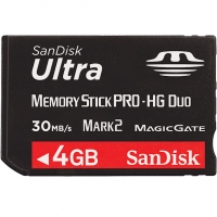 Sandisk 4GB Memory Stick Pro HG Duo Ultra II (Mark2, 30MB/s, 200x