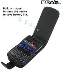 PDair Luxe Leather Case / Beschermtas BlackBerry Bold 9700 - FLIP